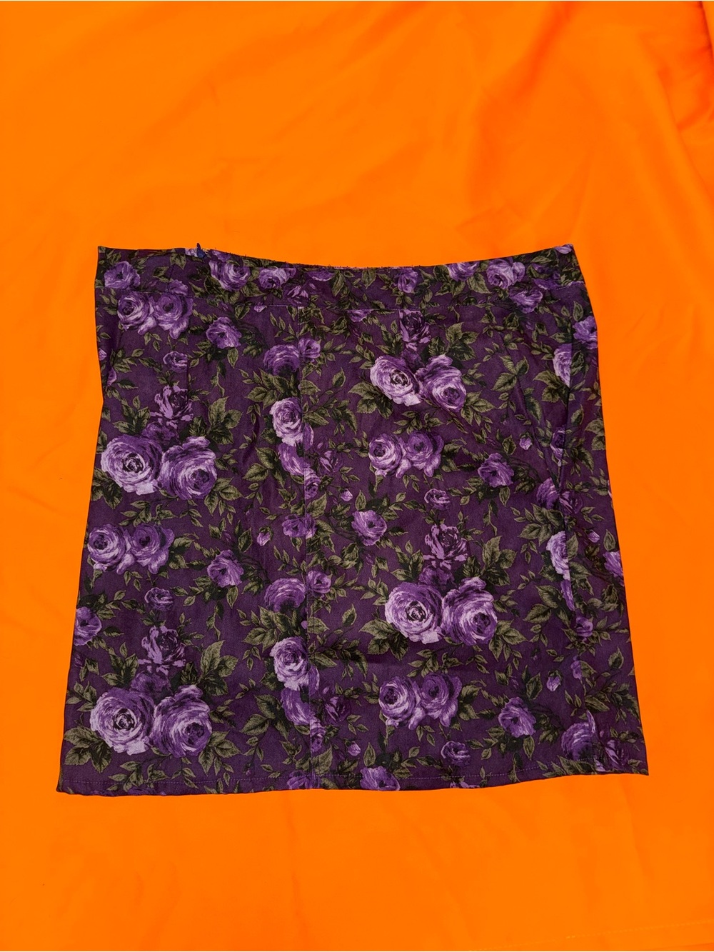 Jaclyn Smith Purple Floral Mini Skirt